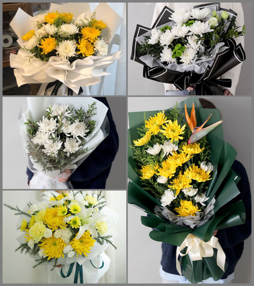 甘肃省白银景泰县草窝滩镇三道梁村白事花束代送